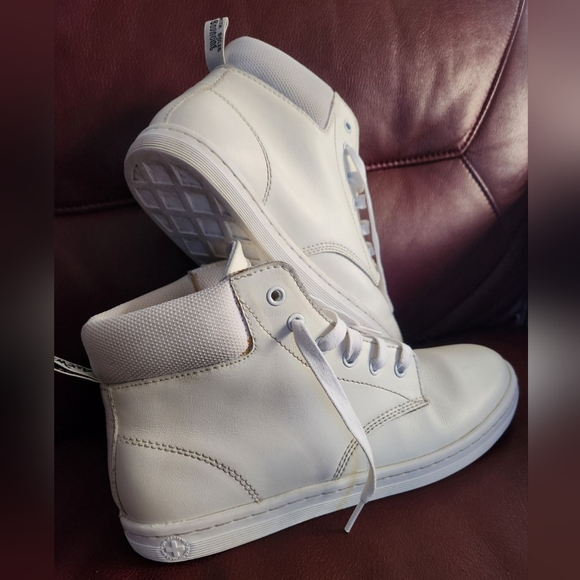 Dr. Martens White Lace Up Boots - Picture 1 of 9
